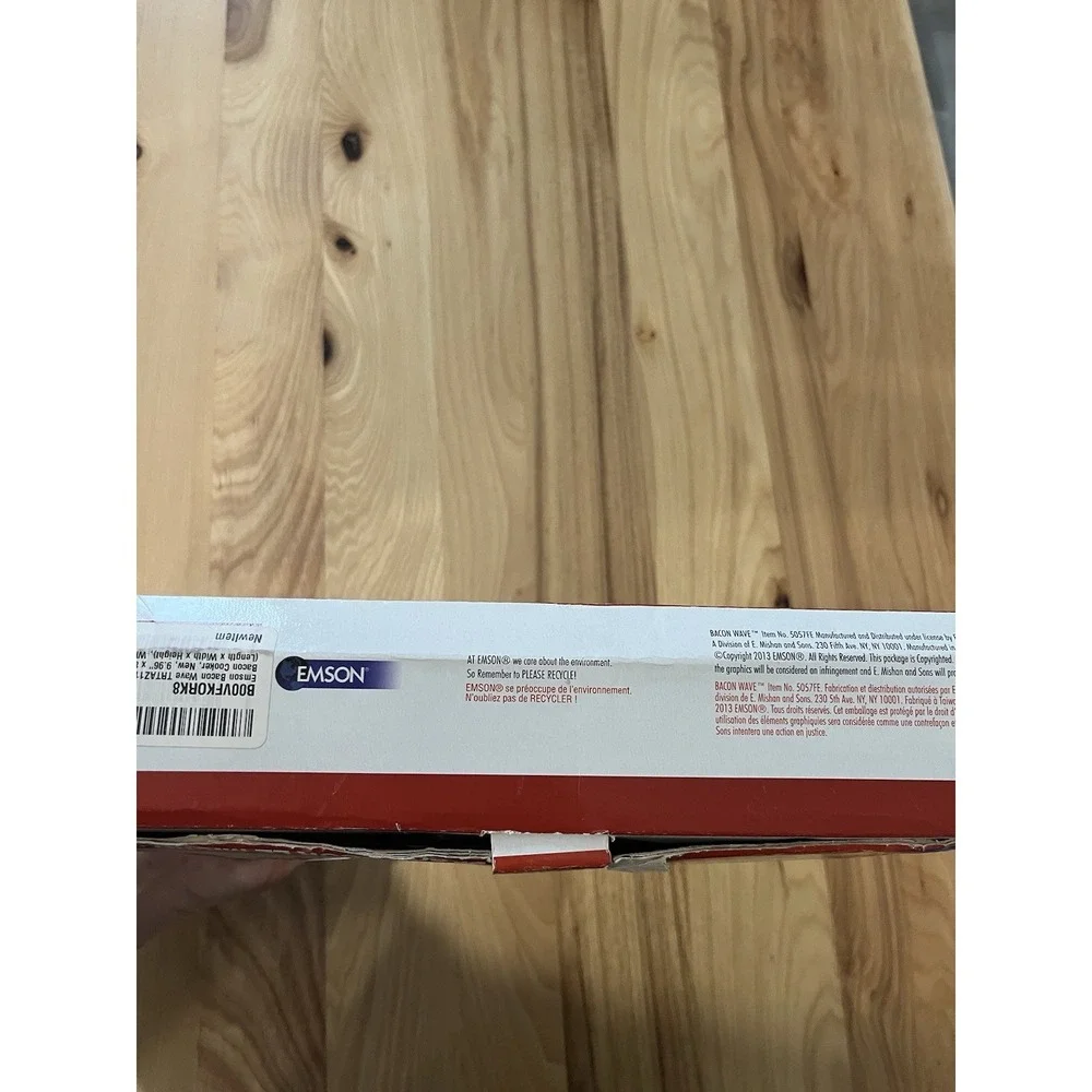 Original Bacon Wave Emson As Seen On TV OPEN BOX Microwave Bacon Tray